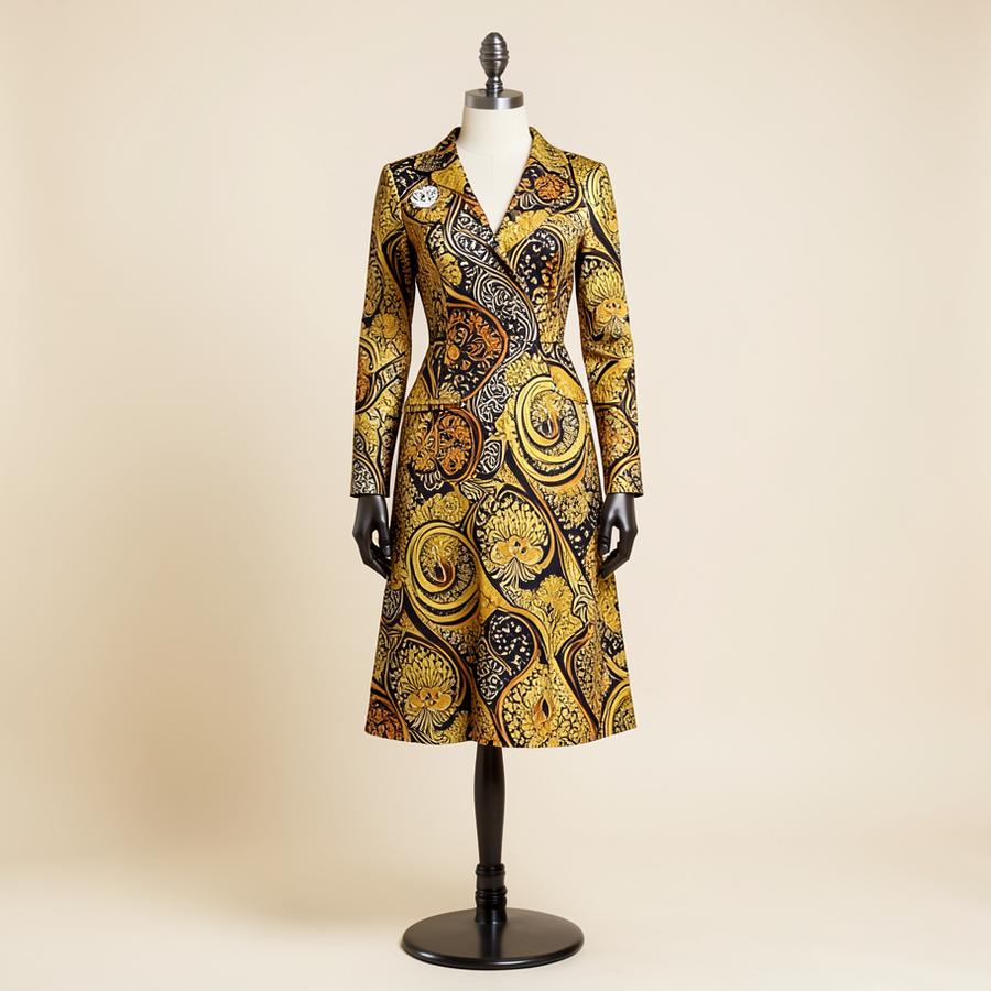 Robe signature imprimée