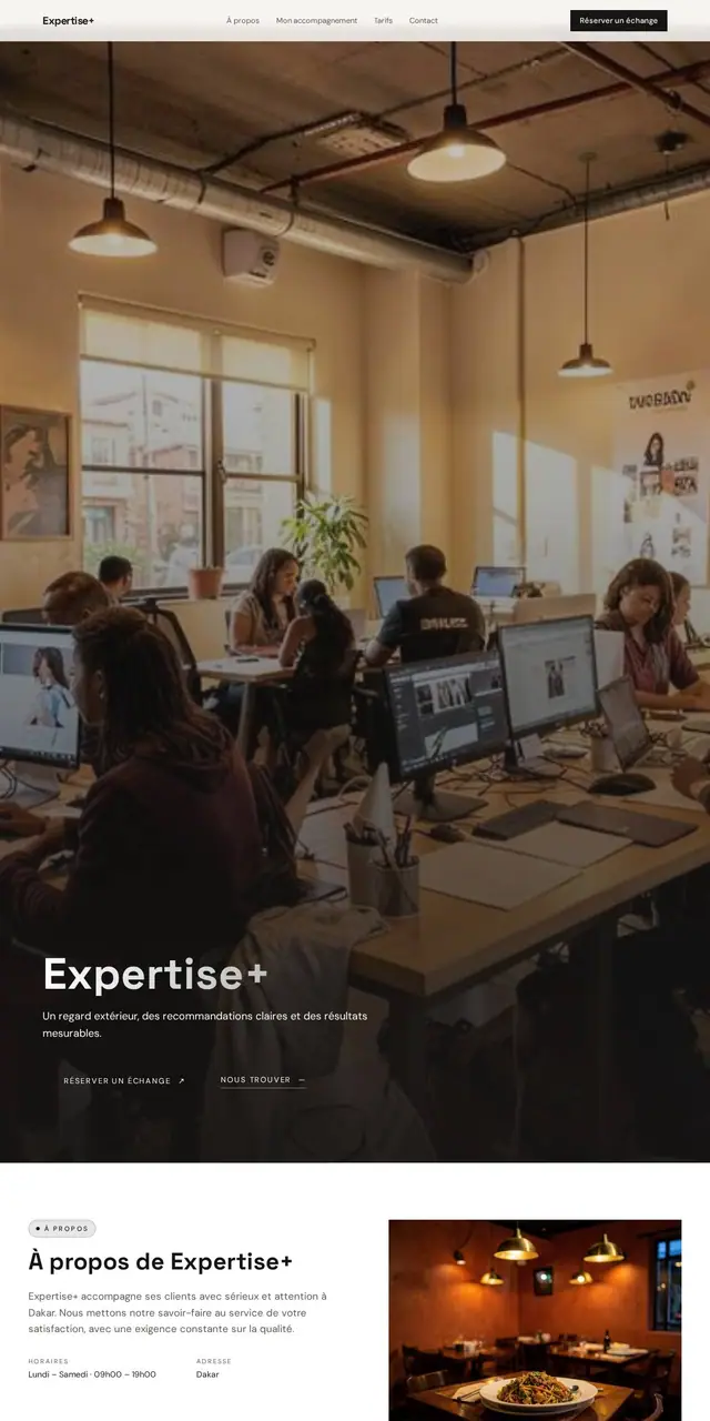 Aperçu du modèle Expertise+